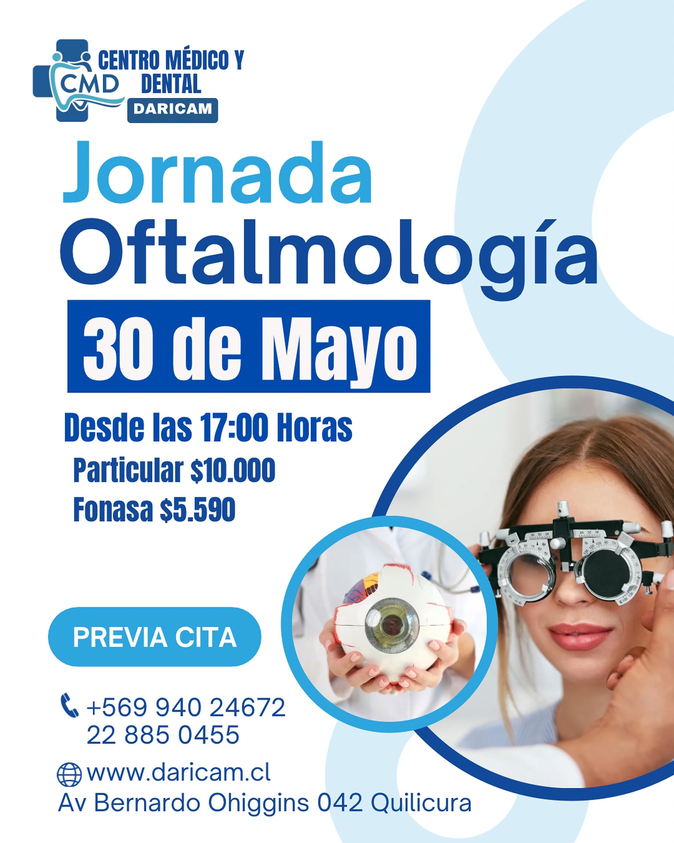 🤓 Agenda hoy mismo tu cita haciendo clic en el perfil de esta biografía.👩🏼💻 Viernes 30 de Mayo desde las 17:00 hasta las 19:30 horas📍Estamos en la Av Bernardo Ohiggins 042 Qulicura a tan solo pasos del metro plaza quilicura#oftalmologia #salud #daricam